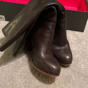 Vince Camino Brown Leather Knee High Boots